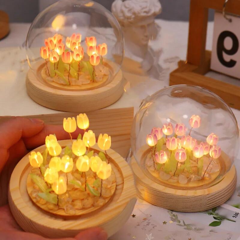 Artificial Tulip Flower Night  - Baby Nursery Light avaliação e preço