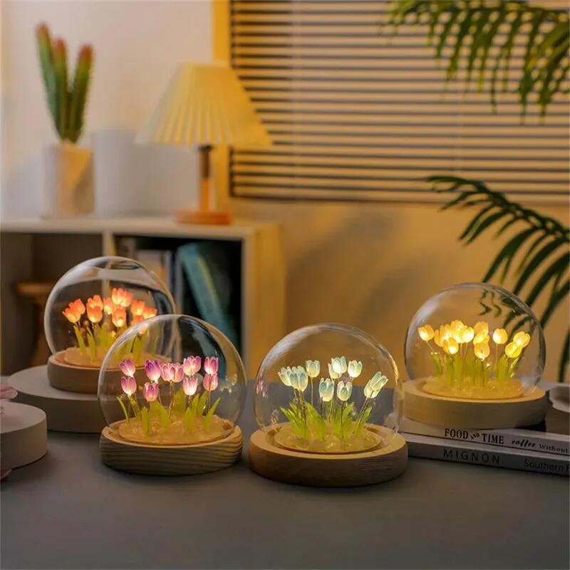 Artificial Tulip Flower Night  - Baby Nursery Light avaliação e preço
