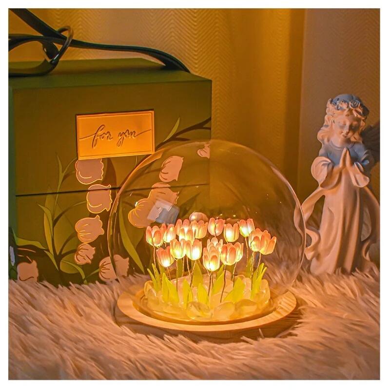 Artificial Tulip Flower Night  - Baby Nursery Light avaliação e preço