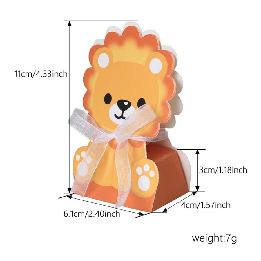 12PCS Safari Animal Favor Boxe - Baby Nursery Jungle Theme avaliação e preço