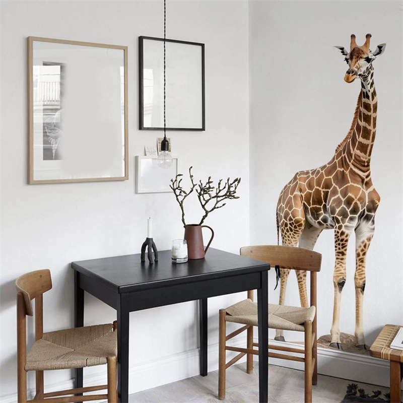 Large Safari Animals Giraffe S - Baby Nursery Wallpaper avaliação e preço