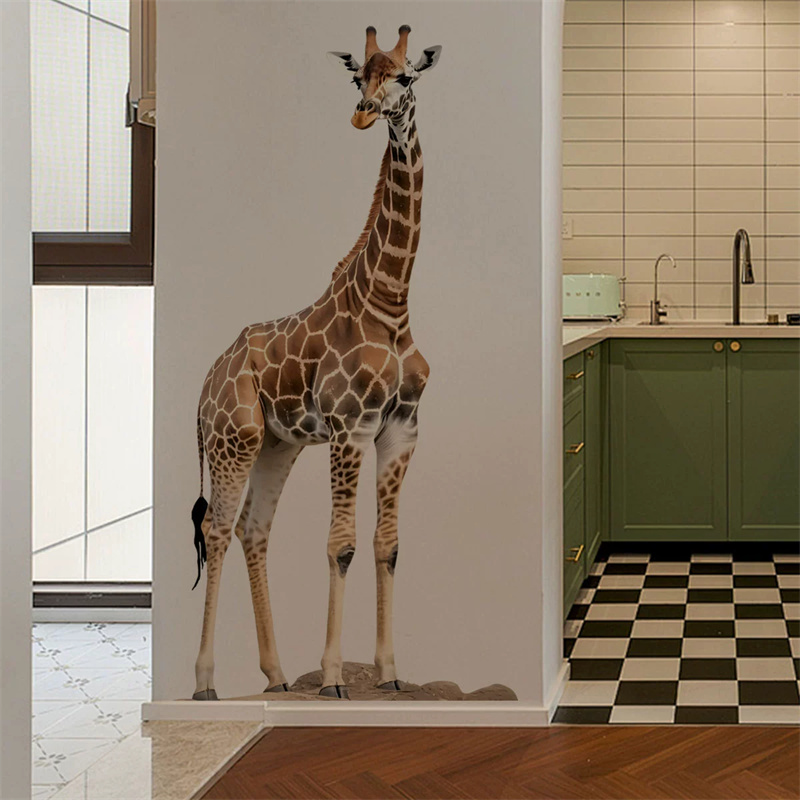 Large Safari Animals Giraffe S - Baby Nursery Wallpaper avaliação e preço