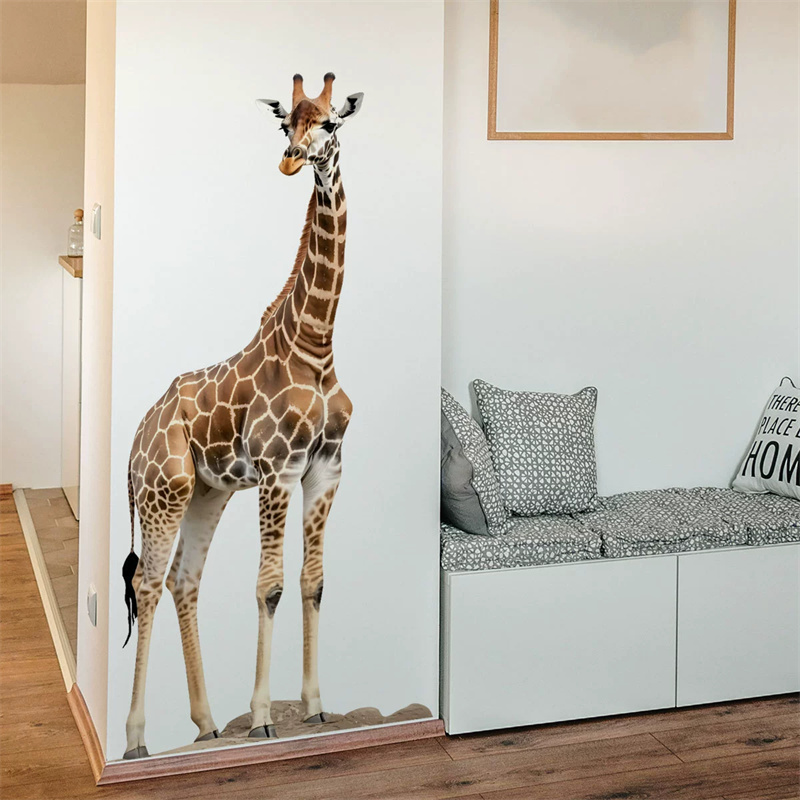Large Safari Animals Giraffe S - Baby Nursery Wallpaper avaliação e preço