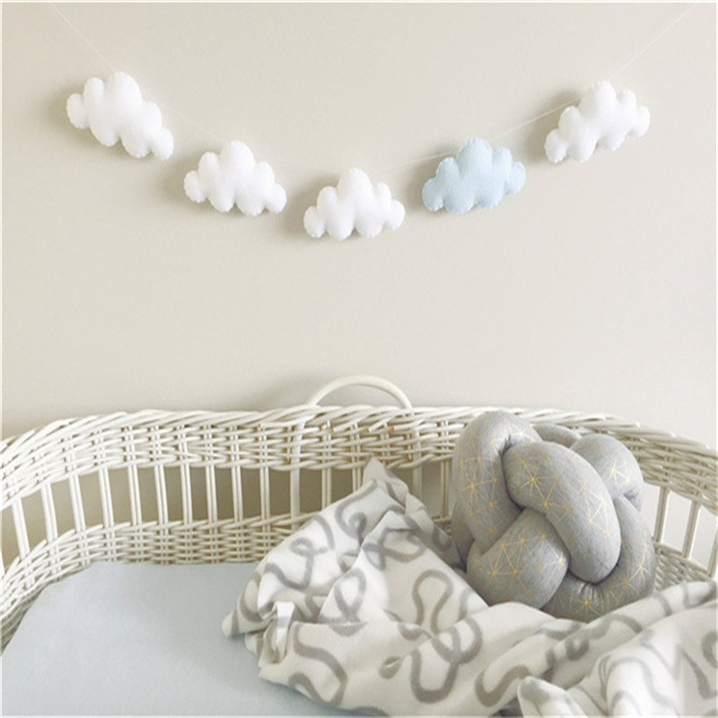 Nordic Felt Cloud Garlands Str - Baby Nursery Fabric avaliação e preço