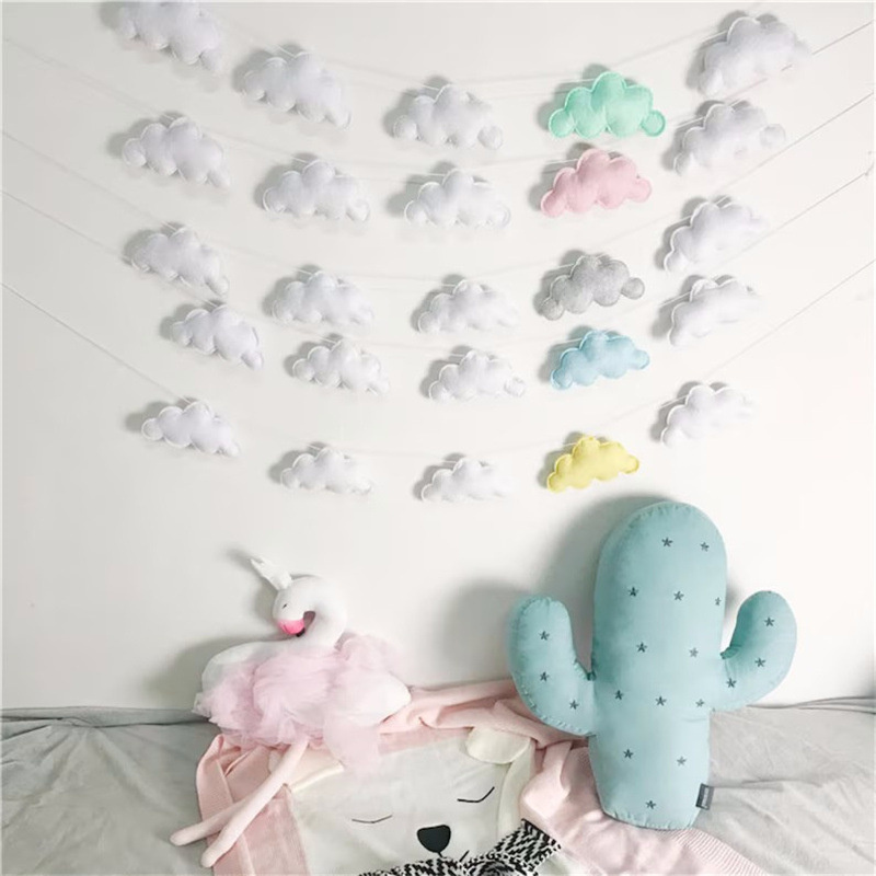Nordic Felt Cloud Garlands Str - Baby Nursery Fabric avaliação e preço