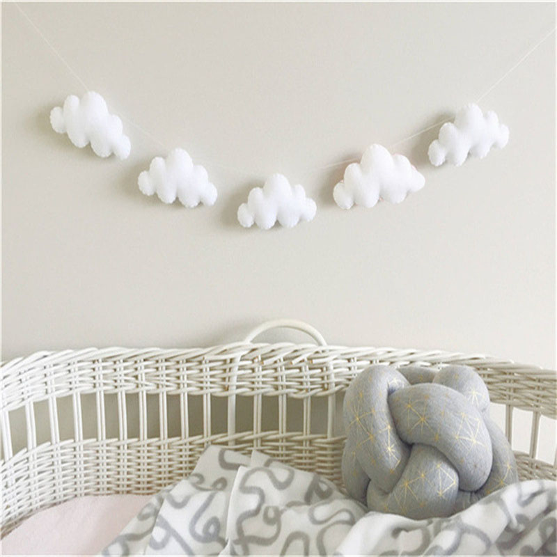 Nordic Felt Cloud Garlands Str - Baby Nursery Fabric avaliação e preço