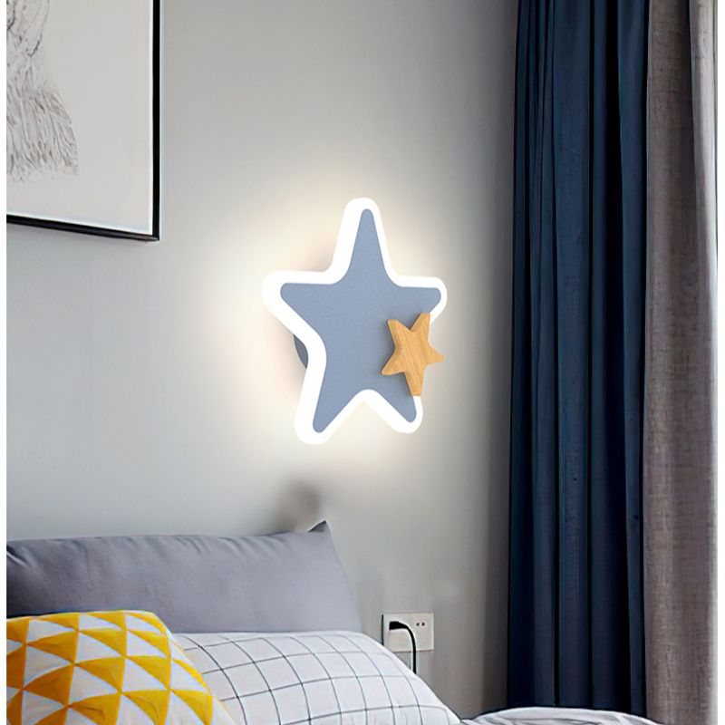 Cartoon LED Rocket Wall Lamp M - Baby Nursery Light avaliação e preço